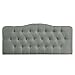 Modway Annabel Tufted Button Linen Fabric Upholstered Full Headboard in Gray