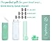 Hydracy Fruit Infuser Water Bottle - 25 Oz Sports Bottle with Full Length Infusion Rod and Insulating Sleeve Combo Set + 27 Fruit Infused Water Recipes eBook Gift - Aqua Green