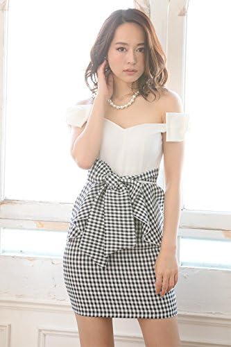 Amazon Tearly ドレス 結婚式 同窓会 お呼ばれ 謝恩会 パーティードレス お呼ばれワンピース 婚活 きれいめ 韓国ドレス ブラック 黒 ホワイト チェック柄 ギンガム ペプラム タイトドレス ミニドレス ワンピース Dsl872 Black Xs ワンピース チュニック 通販