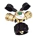GASLAND Propane Tank Gauge, 2 Way Propane Tank Splitter Adapter with Gauge, QCC1 Type1 Dual Propane Tank Gauge, LP Gas Adapter Y-Splitter Tee Grill Connector for Propane Cylinder, RV Camper
