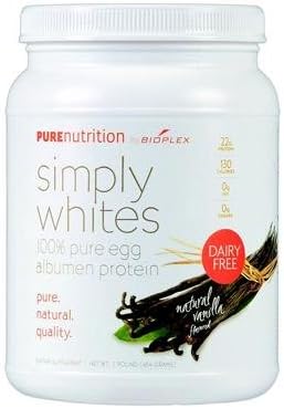 Pure nutrition simply White Powder - Natural vanilla - 16oz (893275005111)