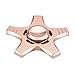 Fidget Spinner High Speed Stainless Steel Finger Spinner Bearing Hand spinners fidget Toy for Adults Kids for Relieving Stress Anxiety ADHD Focus Boredom (5 Leaves Gold)