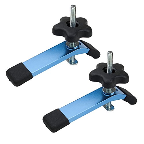 POWERTEC 71168 T-Track Hold Down Clamps, 5-1/2" L x 1-1/8" Width - 2 Pack