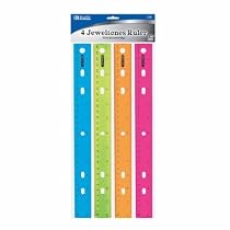 Bazic Products 12 Inch Jeweltones Color Rulers - 24 Colored Rulers