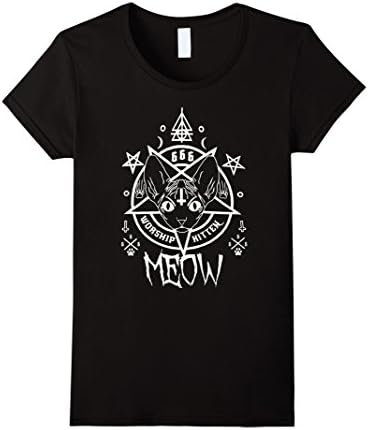 Women's Egyptian Cat T-shirt  Medium Black