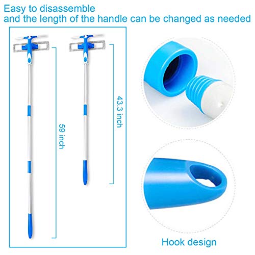 image for Geardon Professional Window Squeegee Cleaner with Scrubber, 58