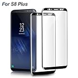 Atill Samsung [S8 Plus] Tempered Glass Screen Protector with 3D Curved Ultra Clear Shatter-& Scratch-Proof (Clear, 2Pack)