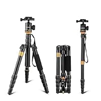 Andoer Tripod-52 Inch Camera Tripod for DSLR Cpmpact Alumian Tripod Monopod with 360° Ball Head and 1/4" Quick Release Plate and 3kgs Load for Tralve and Work