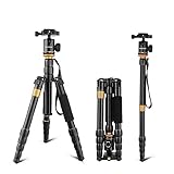 Andoer Foldable Travel Tripod Monopod with Ball Head and QR plate for Canon Nikon Sony Panasonic DSLR Digital Camera Camcorder