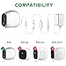 Sumind Power Adapter Compatible with Arlo (Replace CR123A), Weatherproof Outdoor 20 ft/ 6 m Power Cable Continuously Operate Your Arlo Camera, Not Compatible with Arlo Pro and Arlo 2 (3 White)