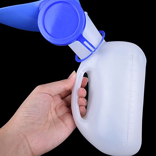 image for Buytra Portable Unisex Urinal Bottle with Lid 1000ML, Emergency Male F