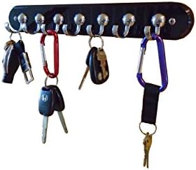 Designer Key Holder Contemporary Chrome and Acrylic Modern Wall Mount Key Organizer