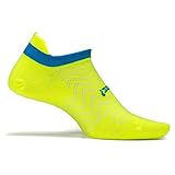 Feetures! Men's High Performance Cushion No Show Tab, Reflector, Small