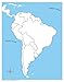 Montessori Puzzle Map of South America with Control Maps