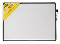 School Smart Dry Erase Boards - 16 x 22 inches - Black Frame