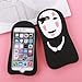 CHOCOCASE iPhone 5/5s/SE Case No Face Spirited Away Soft Flexible Silicone Covers Black Back Skins 3D Cartoon Animation Fun Cute Lovely Gift for Kids Teen Girls Women Easy To Install