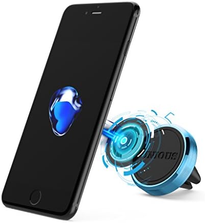 VINIOUS Magnetic Car Mount Holder Cradle with Fast Swift-Snap Technology and Luxury Aluminum Alloy for Smart Phones and Mini Tablets (Blue)