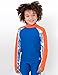 Tuga Boys Long Sleeve Rash Guard 1-14 Years, UPF 50+ Sun Protection Swim Shirt
