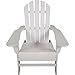 Classic White Painted Wood Adirondack Chair