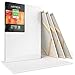 ARTEZA Stretched Canvas, 24 x 36 Inches, Pack of 5, Blank White Large Canvas for Painting for Acrylic, Oil and Gouache Paints