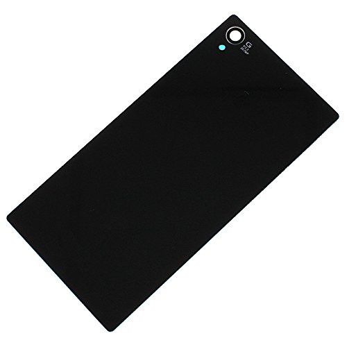 LUVSS New Back Glass Replacement for Sony Xperia Z1 L39h Rear Cover Glass Panel Case Housing with Adhesive Glue Preinstalled Repair Part (Black)