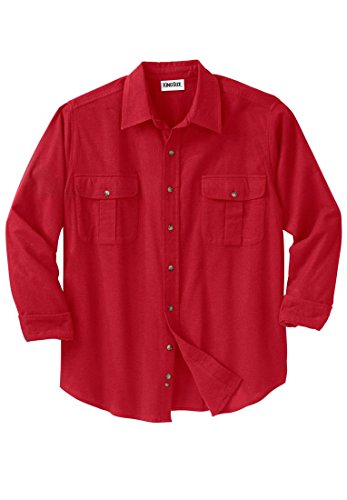 Tall Double-Brushed Solid Flannel Shirt 