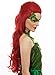 ALLAURA Poison Ivy Wig 30” Long Red Wavy Wig – Heat Resistant One Size Fits All Non-itch, Reusable Ideal for Hippie Cosplay Anime