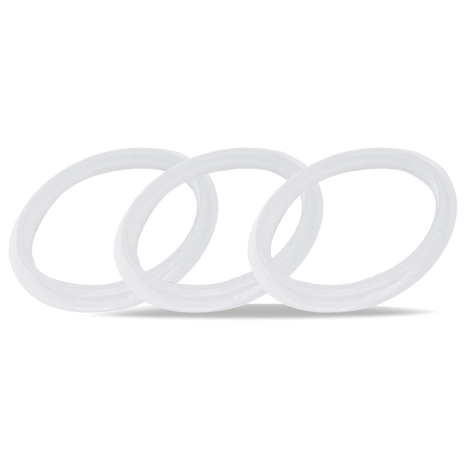 Rubber O Ring Rings Plumbing DIY Tap Sink Washers,3 Pcs White Rubber Sealing Gaskets For Pop-Up Wastes 42 * 26mm — image 1