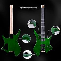 Leo Jaymz 6 Strings Headless Electric Guitar - Full