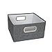 JJ Cole Heather Storage Box, 6.5-Inch, Slate