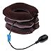 Bargain Crusader Inflatable Cervical Neck Traction Air Inflatable Pillow Neck Head Stretcher Pain Relief Collar (for Adults, Brown)