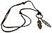 Regetta Jewelry Vintage Unisex Mens Angel Double Gold Silver Toned Feather Pendant Adjustable Leather Cord Necklace