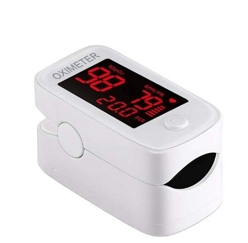 ComDent Pulse Oximeter, 3 in 1 Pulse Oximeter Fingertip with SpO2 Pulse Oximeter, Pulse Rate,Heart Rate Monitor, Fast Reading, Perfect for Sports, Home, Nursing Homes (White/Black)