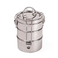 Maithil Art 3-tier Stainless Lunch Box (3-Tier)