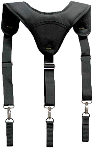 Tool Belt Suspenders,Polyester Work Belt Suspenders,Durable Belt for Heavy Duty Work Electrician & Carpenter,Adjustable & Soft Belt Suspenders(Black)