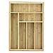 Totally Bamboo Kitchen Drawer Organizer, Expandable Silverware Organizer and Utensil Holder, 8 Compartments with Dividers