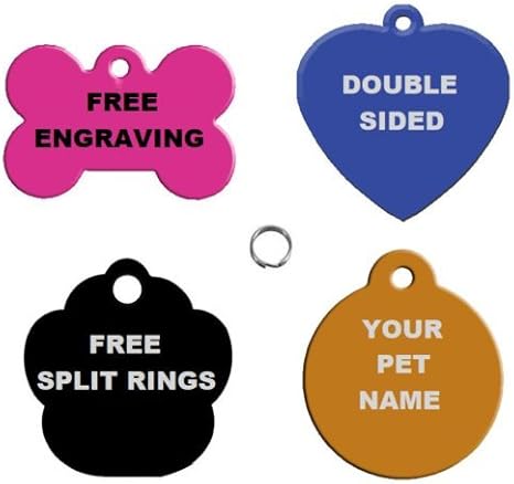 Swanky Paws Personnalisé Gravé Pour Chien Et Chat étiquettes