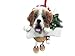 Saint Bernard Ornament with Unique 
