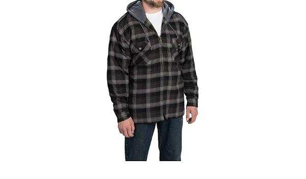 mountain ridge hooded flannel jacket