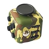 Fidget Toys Cubes Relieves Stress - 11 colours Anxiety Attention Fidgets Toy cube for work, home, class, adhd, autism Army Military