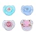 Ddummy Magnetic Pacifier for Reborn Newborn Baby Dolls Handmade Cradle Pink