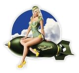 Pin up pinup pin-up sexy retro girl Blonde Bombshell sticker decal 5