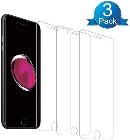 Screen Protector for iPhone 8 Plus/7 Plus/6s Plus/6 Plus,[3-Pack][Alignment Frame] Tempered Glass Screen Protector for iPhone 8 Plus/7 Plus/iPhone 6s Plus/6 Plus 5.5 inch 2018 2017 by Baiyijing
