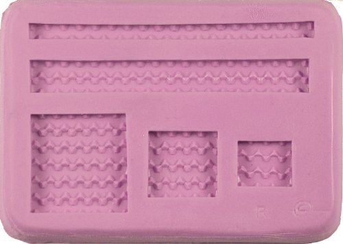 Silicon Mold, Tire Track Rows and Squares" Mold