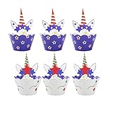 XMNDS Cupcake Toppers and Wrappers - 38 Packs