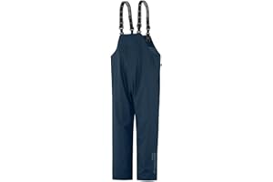 Helly-Hansen Workwear Mandal Waterproof Bib Overalls for Men Made of Durable PVC-Coated Polyester, Breathable and Adjustable