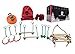 Backyard Ninja Backyard 45 Foot Ninja Obstacle Course | Inspired by American Ninja Warrior Training Equipment | Slackline Swinging Monkey Bars Includes 9 Hanging Obstacles for Kids with Ladder