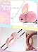 Beyond280 Cute Elastic Hair Ties and Hair Clips for Toddlers Teen Girls and Young Women Adorable Rabbit Bunny Hair Accessories for School and Work White Pink Grey Red Pack of 8