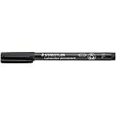 Staedtler Lumocolor Black Fine Permanent Marker Pens Pack Of 1 Waterproof Smudge Resistant Quick Dry CD DVD OHP