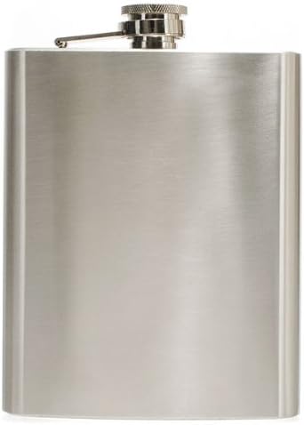 Hip Liquor Alcohol Flask 18 oz With Stainless Steel Screw Cap.